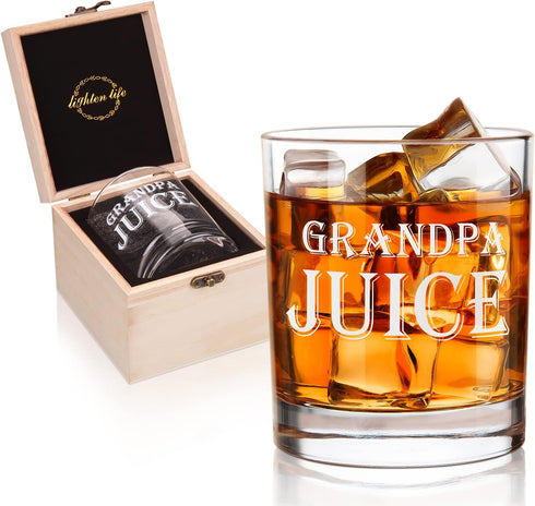 Unique Grandpa Whiskey Glass Set